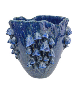 Conical Vase in Dark Blue (142|1200-0829)
