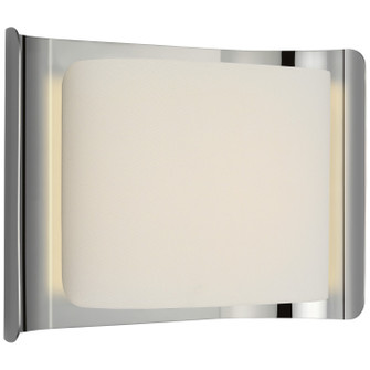 Penumbra LED Wall Sconce in Polished Nickel and Linen (268|WS 2071PN/L)