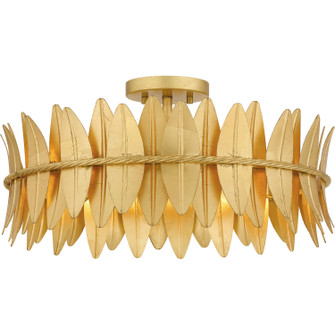 Liza Four Light Semi Flush Mount in Gold Leaf (10|LIZ1720GFL)