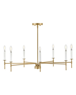 Hux LED Chandelier in Lacquered Brass (531|83077LCB)