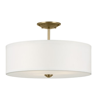 Shailene Three Light Semi Flush Mount in Natural Brass (12|43692NBR)