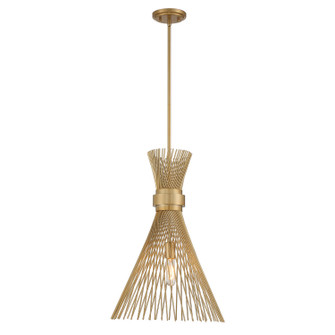 Longfellow One Light Pendant in Burnished Brass (51|7-9602-1-171)