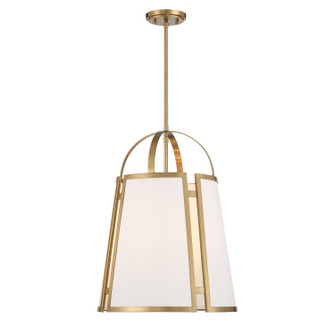 Chartwell Four Light Pendant in Warm Brass (51|7-6304-4-322)