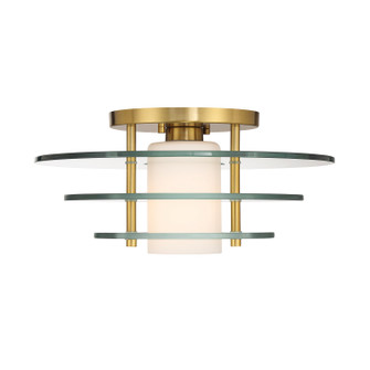 Newell One Light Semi-Flush Mount in Warm Brass (51|6-8602-1-322)