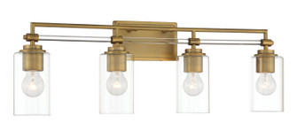 Binsly Four Light Bath Vanity in Antique Noble Brass (7|2644-575)