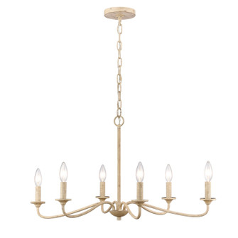 Ellisville Six Light Chandelier in Antique Cream (45|90220/6)