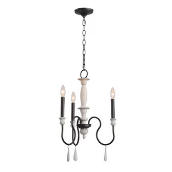 Brownell Three Light Chandelier in Anvil Iron (45|90200/3)