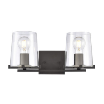 Votisse Two Light Vanity in Matte Black (45|90148/2)