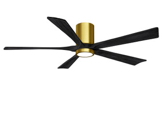 Irene 60''Ceiling Fan in Brushed Brass (101|IR5HLK-BRBR-BK-60)