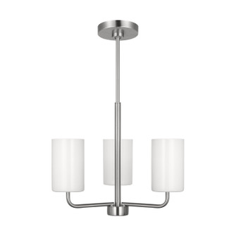 Rhett Three Light Chandelier in Brushed Steel (1|GLC1003BS)