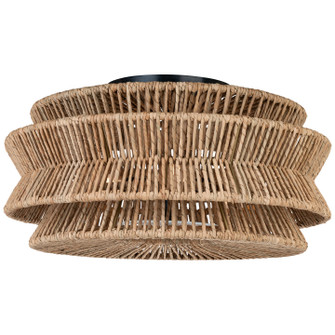 Antigua LED Semi-Flush Mount in Bronze and Natural Abaca (268|CHC 4016BZ/NAB) Antigua LED Semi-Flush Mount in Bronze and Natural Abaca (268|CHC 4016BZ/NAB)