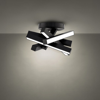 Chaos LED Flush Mount in Brushed Aluminum (281|FM-64817-AL)