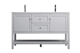 Heath Double Bathroom Vanity in Grey (173|VF22254DGR)