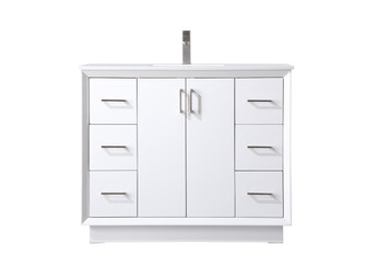 Hayes SIngle Bathroom Vanity in White (173|VF19642WH)