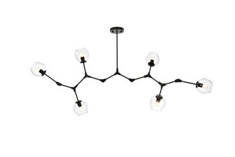 Cavoli Six Light Chandelier in Black (173|1712G70BK) Cavoli Six Light Chandelier in Black (173|1712G70BK)
