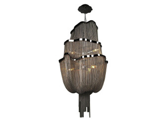 Mullholand Dr. Six Light Chandelier in Black Chrome Jewelry Chain (192|HF1402-BLK)