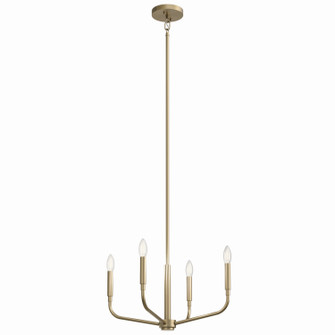 Madden Four Light Chandelier/Semi Flush Mount in Champagne Bronze (12|52716CPZ)