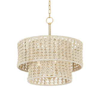Yorkhill Three Light Pendant in Vintage Gold Leaf (70|5822-VGL) Yorkhill Three Light Pendant in Vintage Gold Leaf (70|5822-VGL)