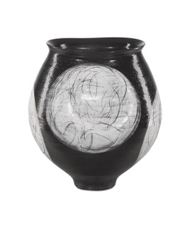 Vase in Black/Light Gray (142|1200-0871)
