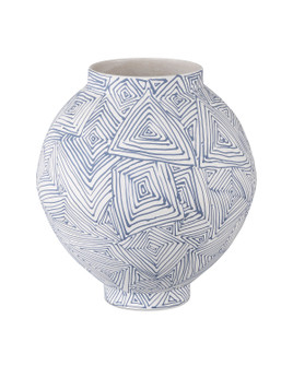 Vase in Blue/White (142|1200-0866)