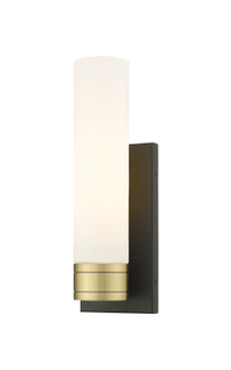 Downtown Urban One Light Wall Sconce in Black Antique Brass (405|617-1W-BAB-G617-11WH)