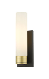 Downtown Urban One Light Wall Sconce in Black Antique Brass (405|617-1W-BAB-G617-11SWH)