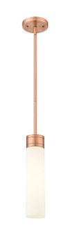 Downtown Urban One Light Mini Pendant in Antique Copper (405|617-1S-AC-G617-11WH)