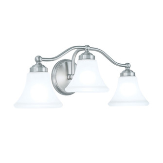 Soleil Three Light Wall Sconce in Brushed Nickel (45|9663-BN-FL)