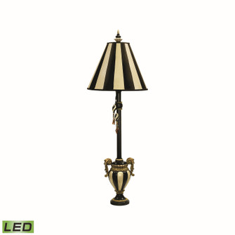 Carnival Stripe LED Table Lamp in Antique Black (45|91-234-LED)