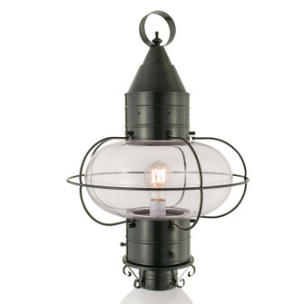 Classic Onion One Light Outdoor Post Lantern in Gunmetal (45|1510-GM-CL)