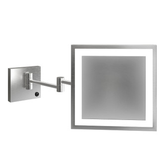 Elixir LED Makeup Mirror in Bruhed Stainless (540|MM-ELX-WM-SS02)