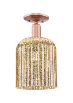 Arcadia One Light Semi-Flush Mount in Antique Copper (405|716-1C-AC-G559-8ME)