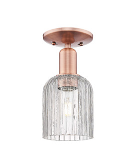 Arcadia One Light Semi-Flush Mount in Antique Copper (405|716-1C-AC-G559-5CL)
