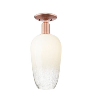 Arcadia One Light Semi-Flush Mount in Antique Copper (405|716-1C-AC-G484-7OP)