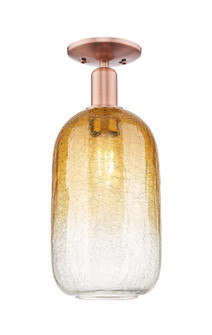 Arcadia One Light Semi-Flush Mount in Antique Copper (405|716-1C-AC-G482-7AM)