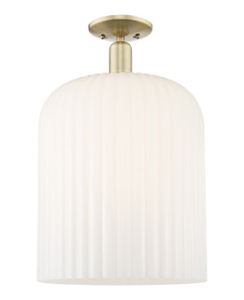 Arcadia One Light Semi-Flush Mount in Antique Brass (405|716-1C-AB-G559-12GWH)