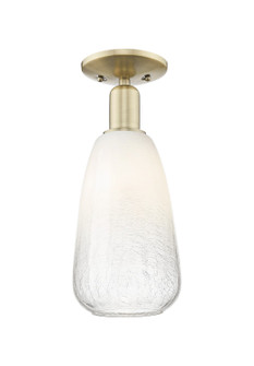 Arcadia One Light Semi-Flush Mount in Antique Brass (405|716-1C-AB-G480-6OP)