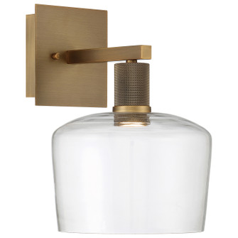 Port Nine Chardonnay LED Wall Sconce in Antique Brushed Brass (18|63144LEDD-ABB/CLR)