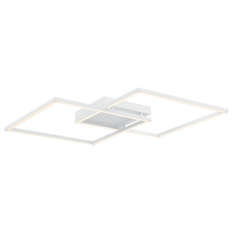 Squared LED Wall Fixture in White (18|63967LEDD-WH/ACR)