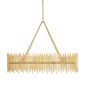 Prescott Ten Light Chandelier in Gold Leaf (314|84038)