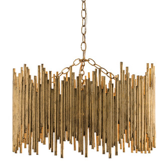 Prescott Three Light Pendant in Gold Leaf (314|86801)