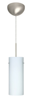 Stilo One Light Pendant in Satin Nickel (74|1JC-412307-LED-SN)