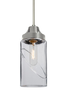 Blink One Light Pendant in Satin Nickel (74|1JT-BLINKCL-SN)