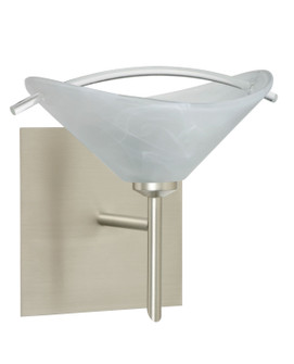 Hoppi One Light Wall Sconce in Satin Nickel (74|1SW-181304-SN-SQ)