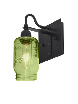 Milo One Light Wall Sconce in Black (74|1WG-MILO4GR-BK)