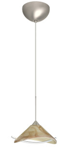 Hoppi One Light Pendant in Satin Nickel (74|1XC-181305-LED-SN)