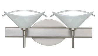 Hoppi Two Light Wall Sconce in Satin Nickel (74|2SW-181304-SN)