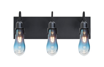 Wish Three Light Wall Sconce in Black (74|3WG-WISHBL-BK)