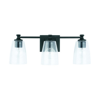 Myles Three Light Vanity in Matte Black (65|140931MB-506)