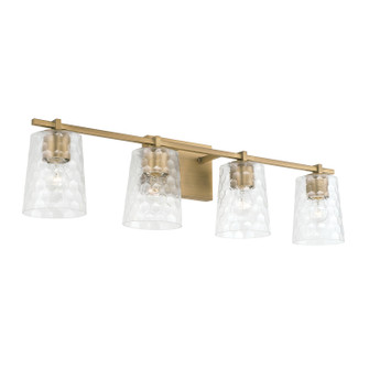 Burke Four Light Vanity in Aged Brass (65|143541AD-517)